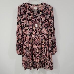 Knox‎ Rose Womens Mini Dress Size Small Floral Boho Peasant Indie Whimsigoth